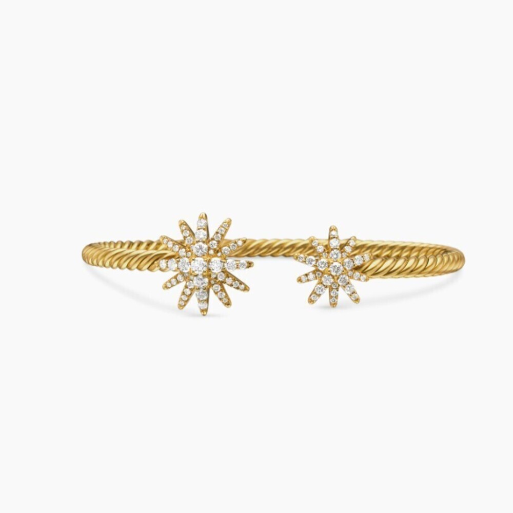 David Yurman 4mm Gold Starry Sky bracelet